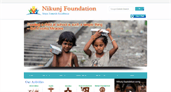 Desktop Screenshot of nikunjfoundation.org